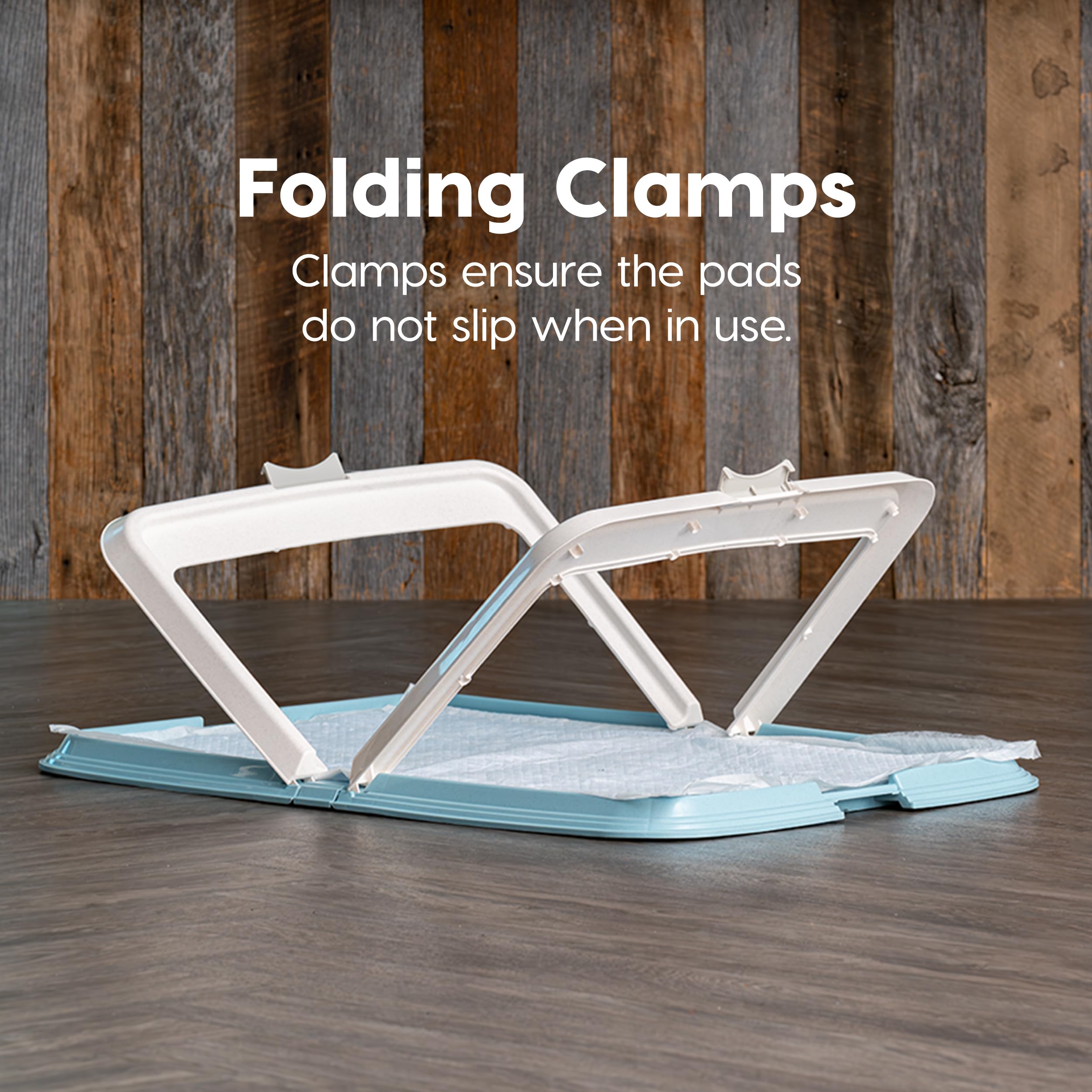 Easy-clean surface wipes down quickly for a hygienic pet potty area.