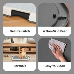 Durable IRIS tray fits 14x17 training pads securely