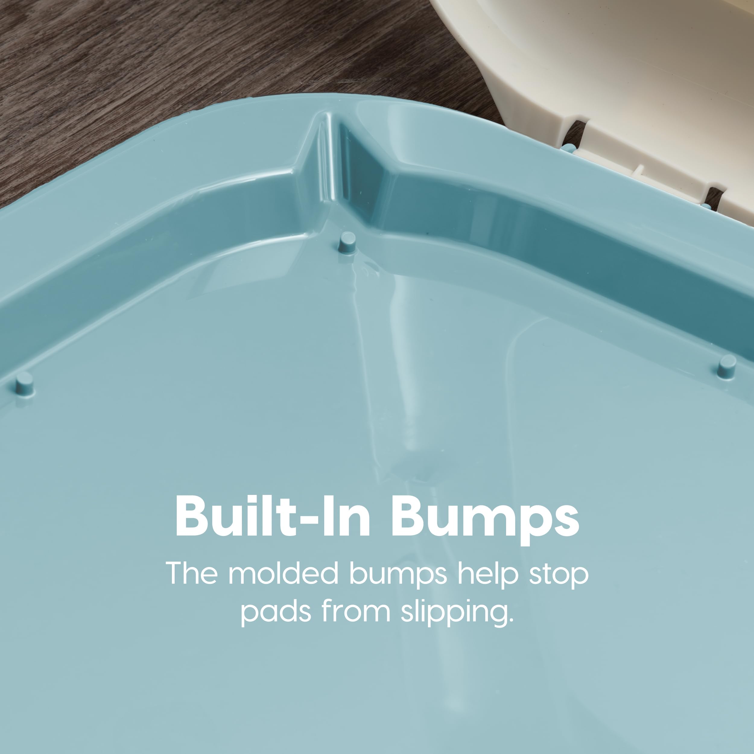 IRIS USA Pee Pad Holder protects floors with leak-resistant design.