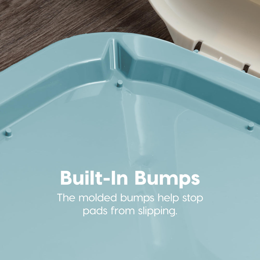 IRIS USA Pee Pad Holder protects floors with leak-resistant design.