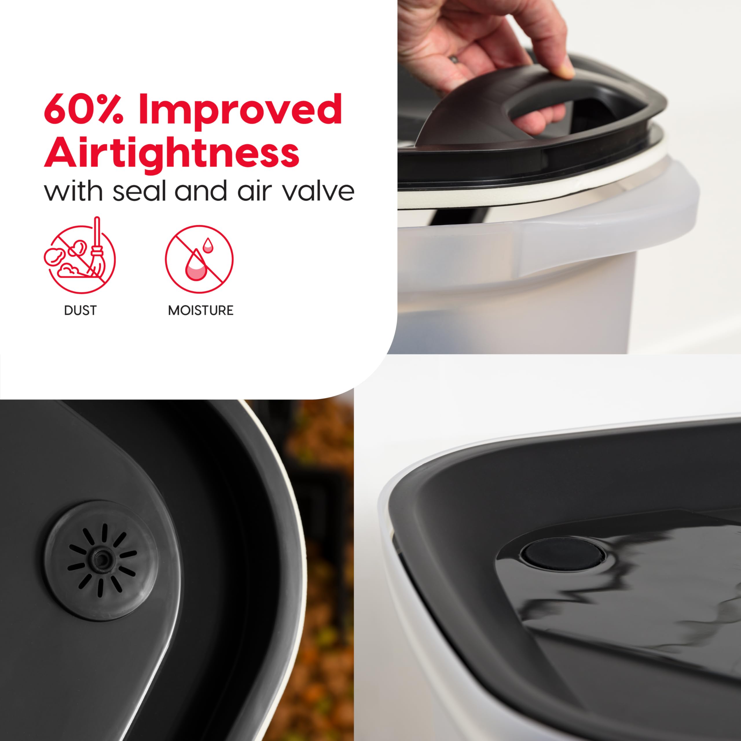IRIS USA design with wheels enables easy mobility in the kitchen.