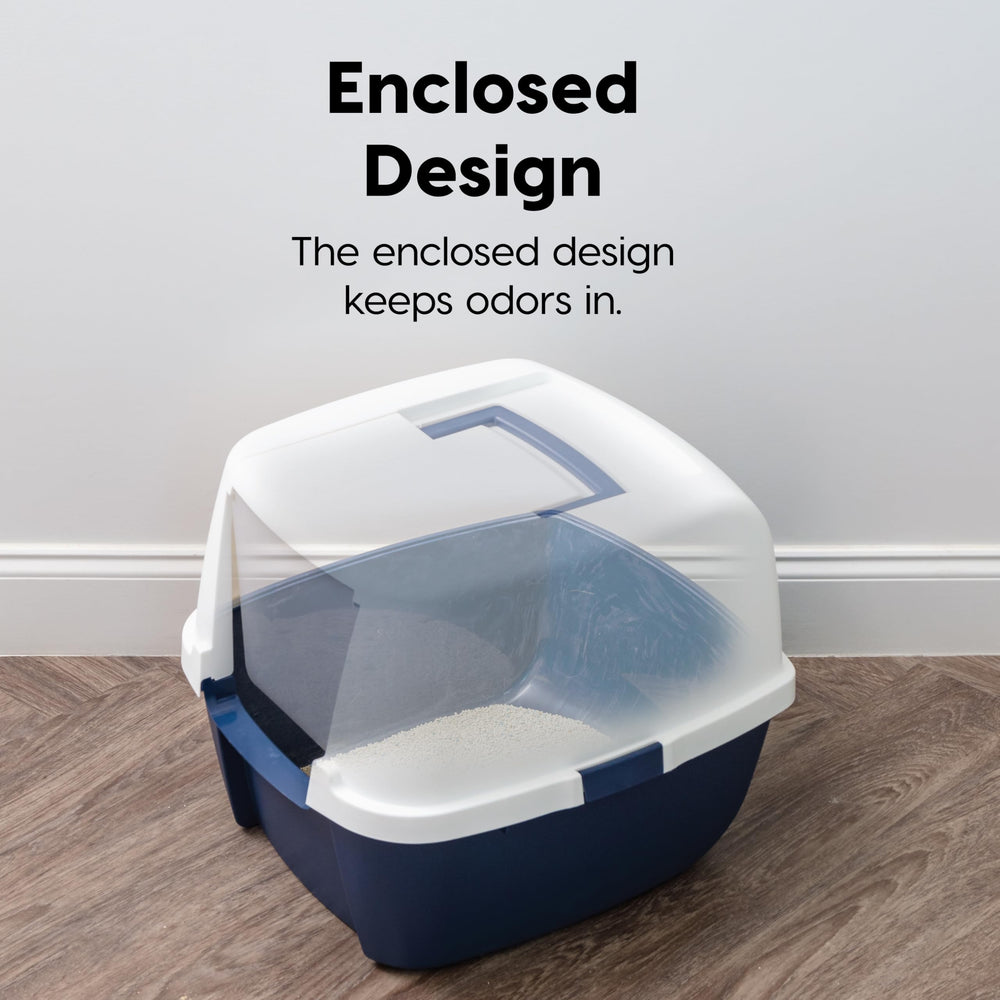 IRIS USA portable litter box with handle and buckles for transport