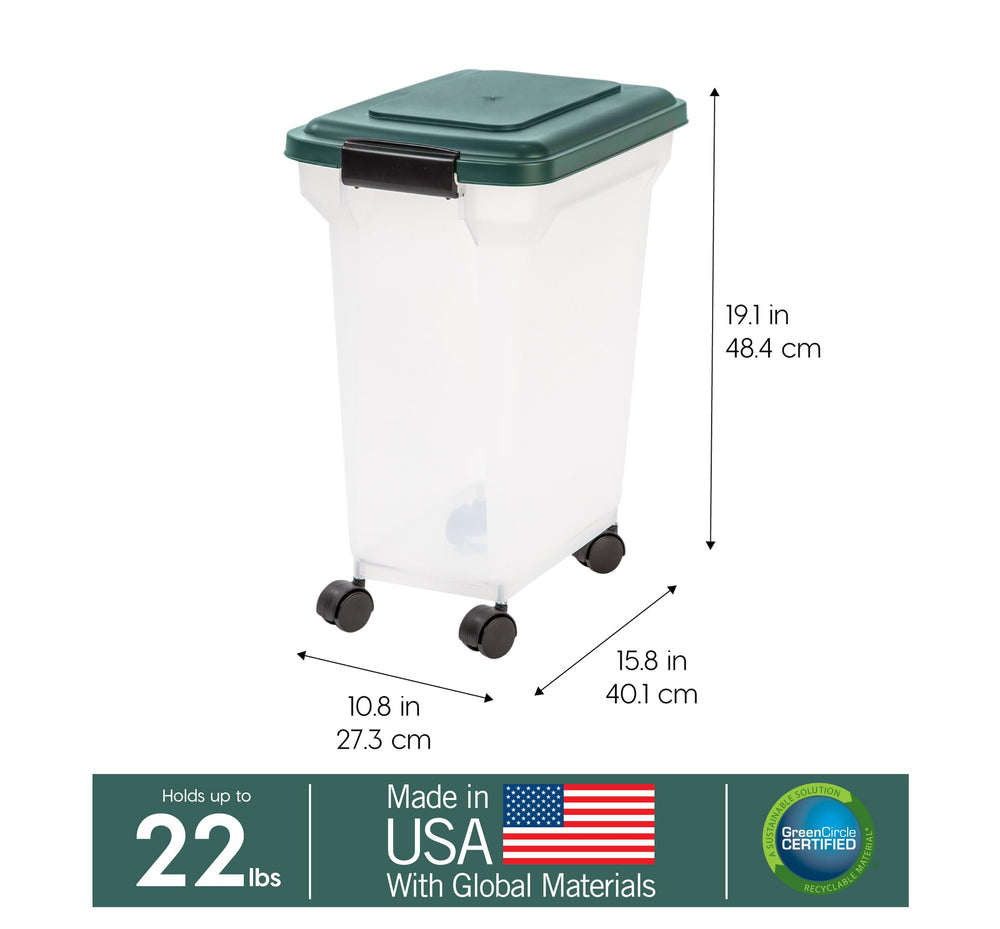IRIS Remington container showing wide top access for easy scooping
