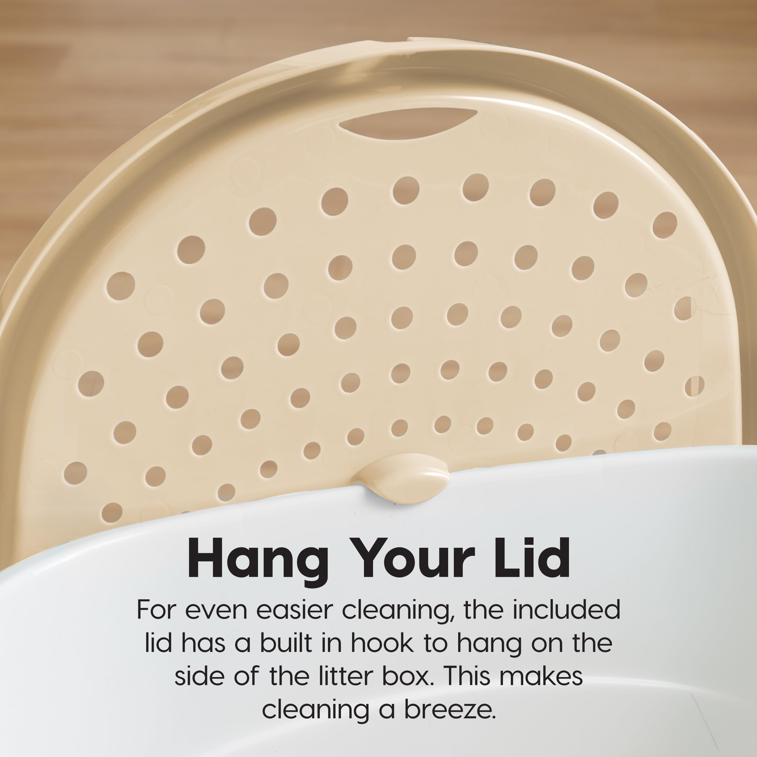 IRIS USA rounded interior simplifies cleaning and turning.