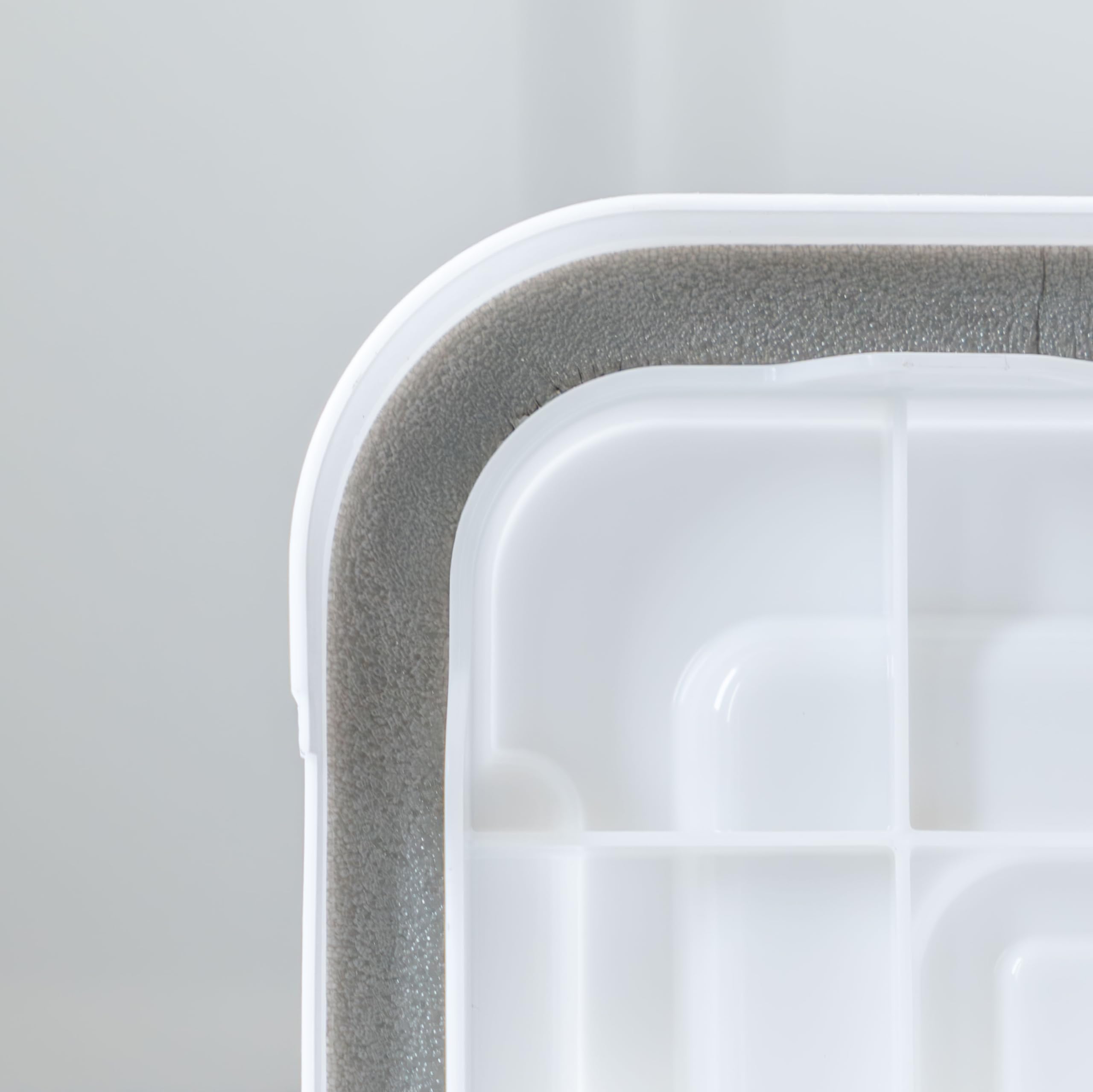 Iris USA stackable design saves pantry space.