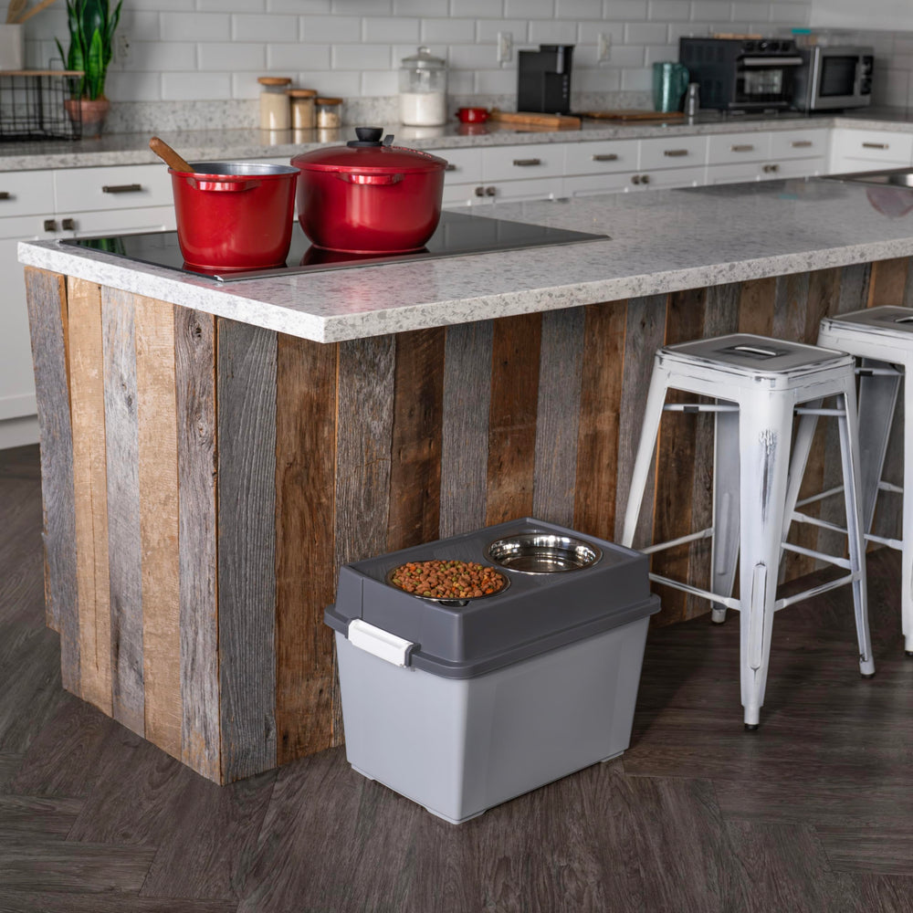 IRIS USA dual bowls offer flexible options for food and water