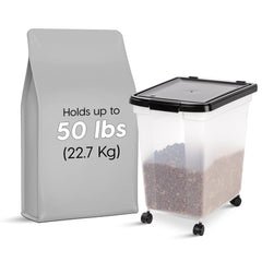 IRIS WeatherPro container with removable casters for easy mobility.
