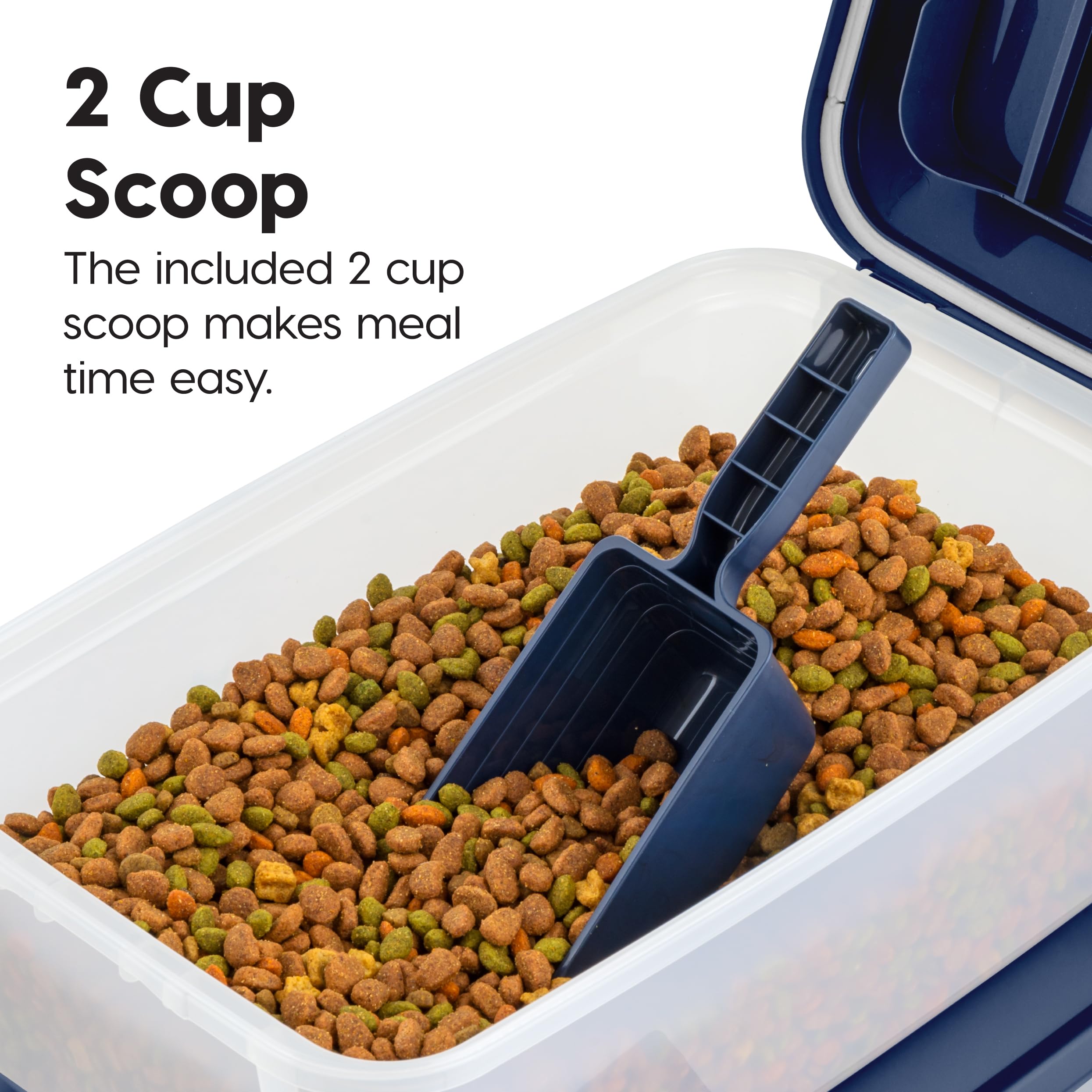 IRIS WeatherPro pest-proof design image highlighting pest deterrence on pantry shelves