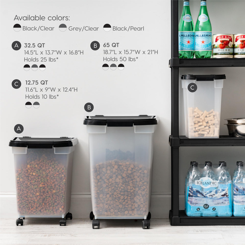 IRIS USA WeatherPro translucent body allows quick inventory checks at a glance.