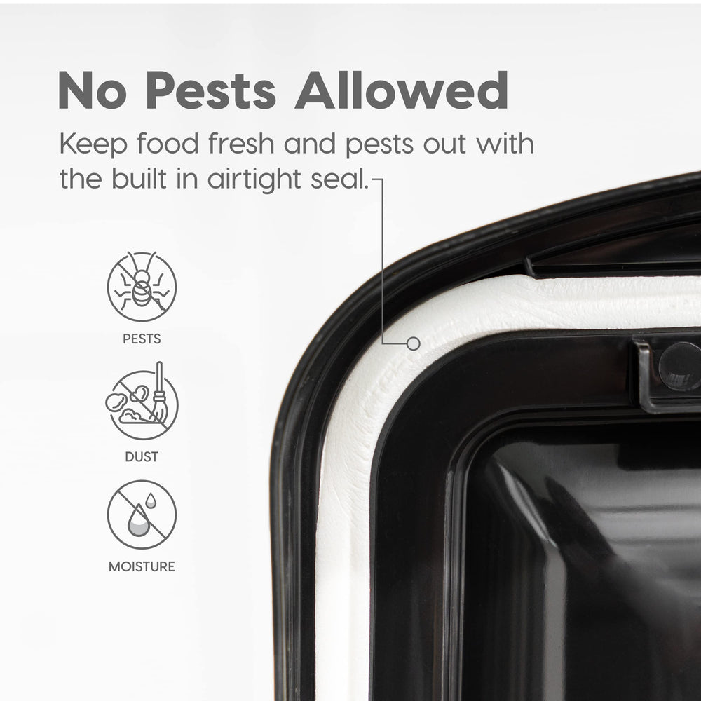 IRIS USA WeatherPro multi-use storage shows versatility for chips or seeds.