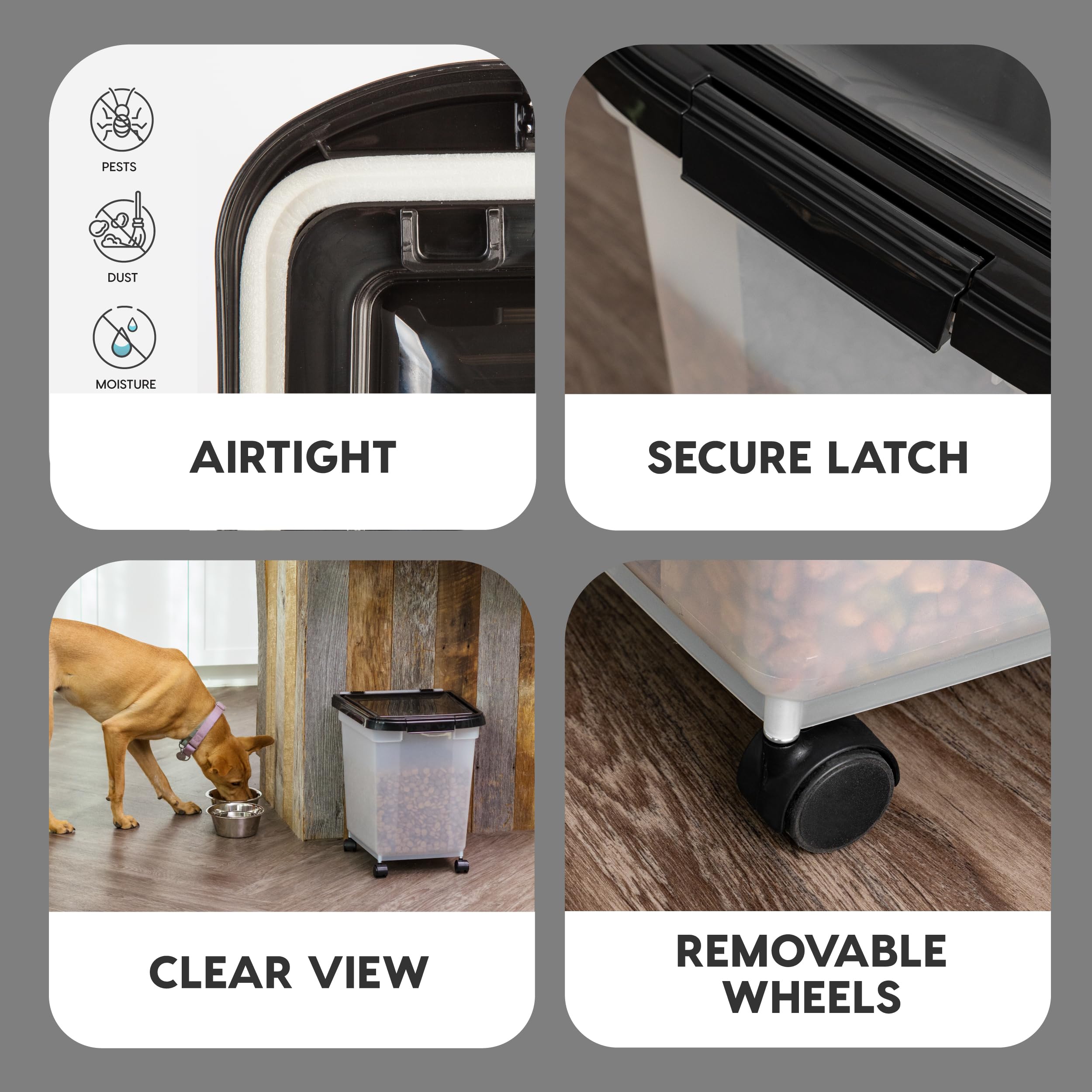 IRIS USA WeatherPro secure latch demonstrates moisture protection and freshness.
