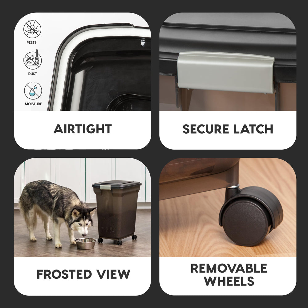 Snap-lock latch on IRIS WeatherPro keeps the lid secure and tidy.