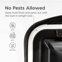IRIS WeatherPro versatile sizes for kibble, seeds, and treats