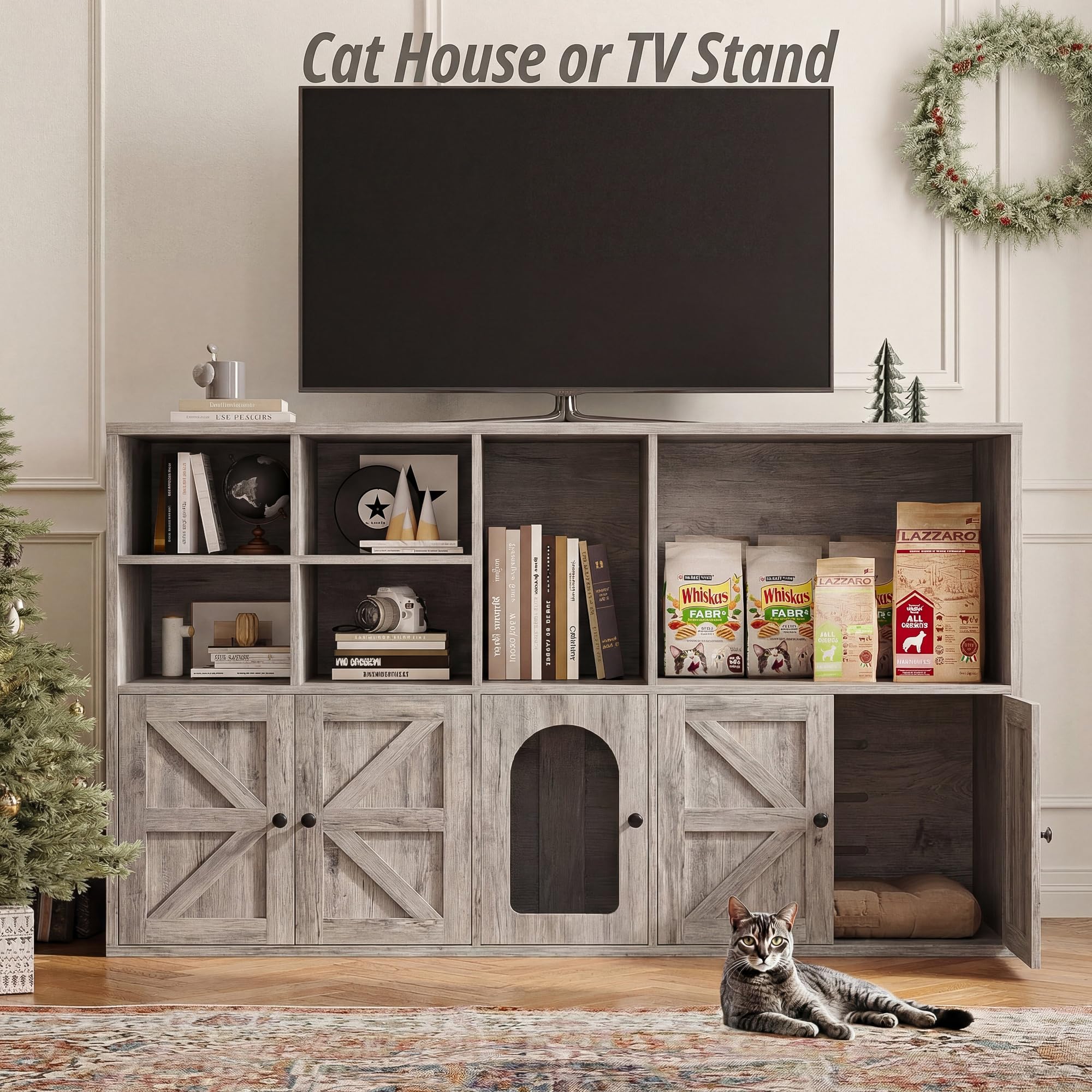 IRONCK multifunctional enclosure can double as furniture like a TV stand