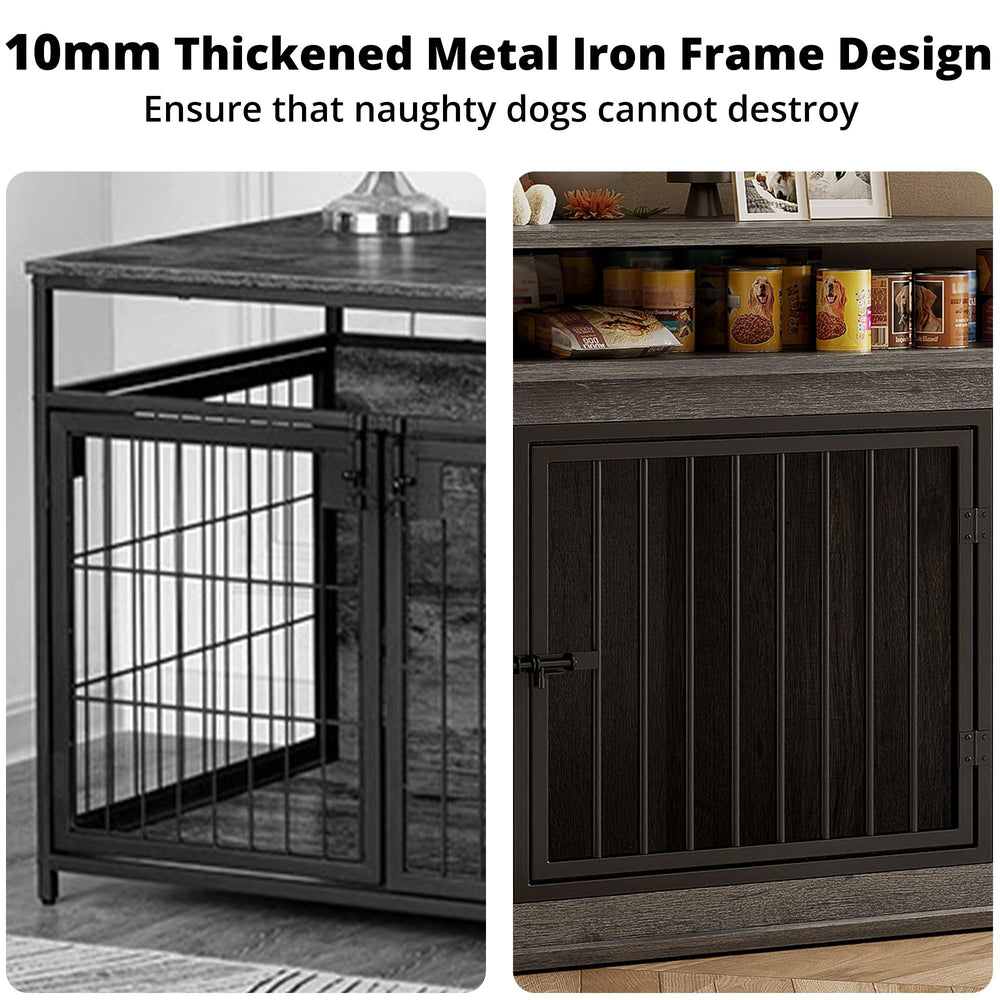 IRONCK corner dog crate with simple assembly in minutes.