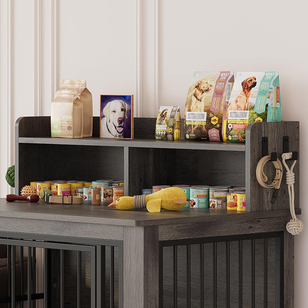 IRONCK extralarge dog crate furniture blends with indoor decor