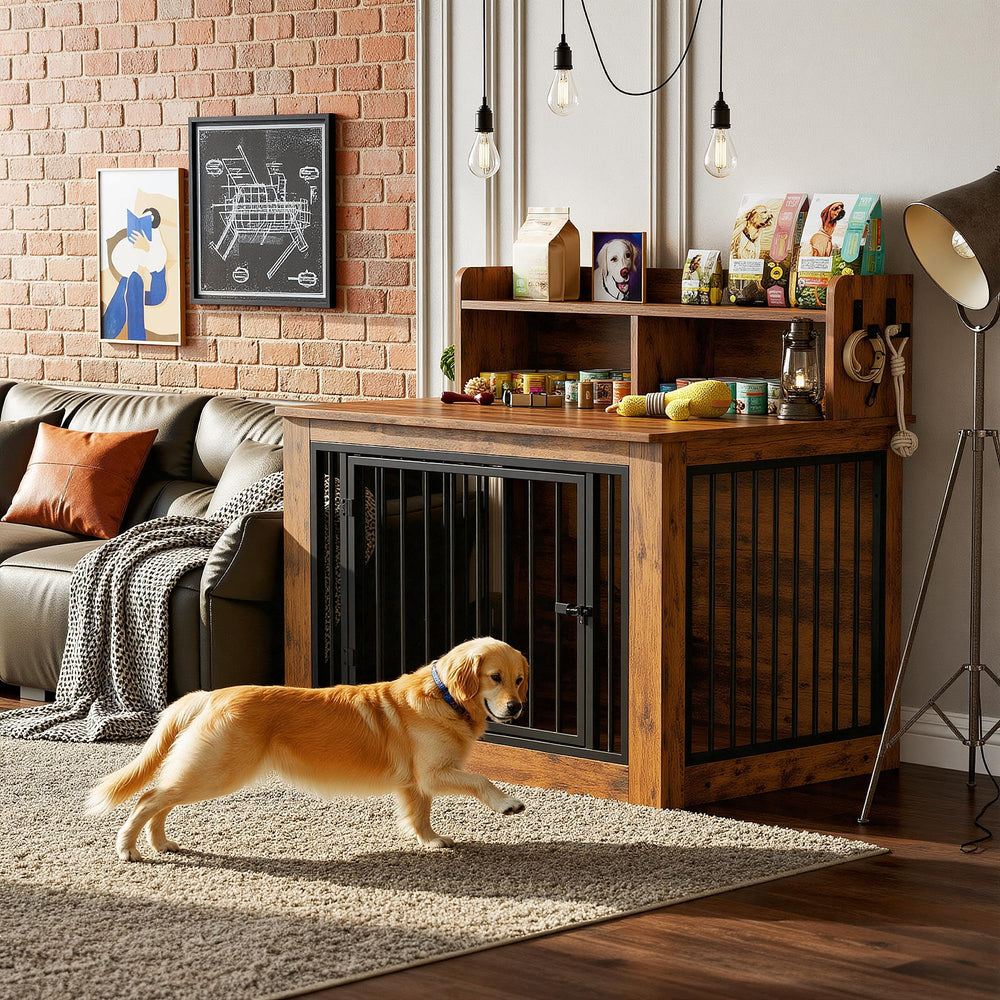 IRONCK FSC-certified wood crate for sustainable pet furniture