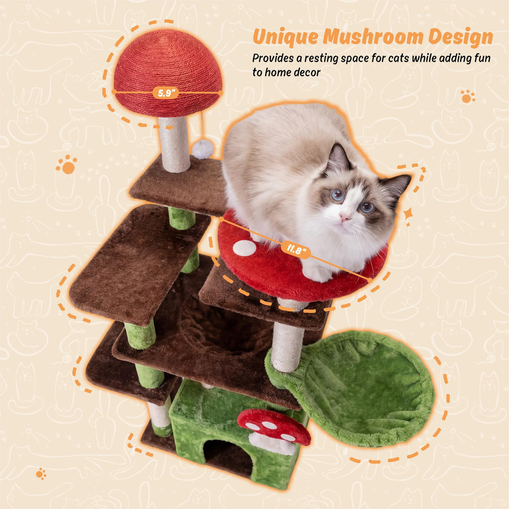 IRONCK plush cat condo provides a cozy hideaway