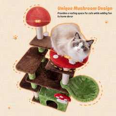IRONCK plush cat condo provides a cozy hideaway