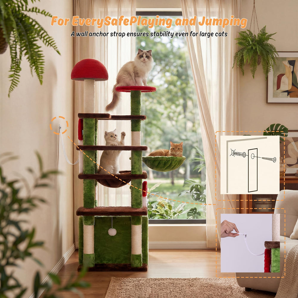 IRONCK thick scratching posts encourage natural scratching behavior