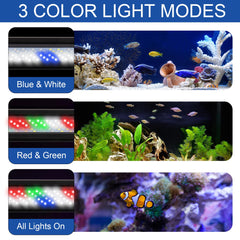 IRQWY LED aquarium light RGB LEDs for customizable scenes and plant-friendly illumination