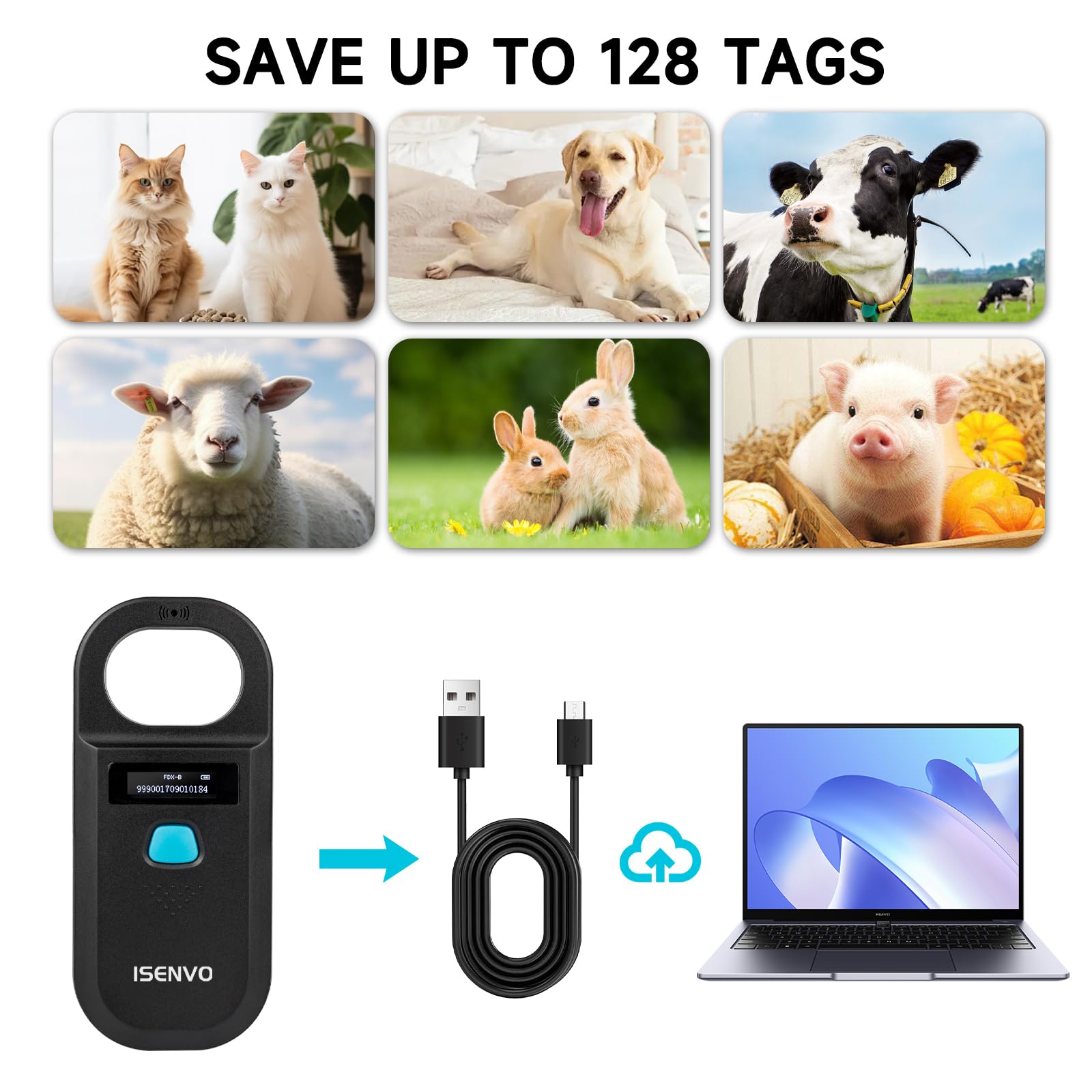 ISENVO scanner with tactile buttons enables fast reading in busy settings
