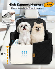 Ishineon dog car seat interior memory foam for comfortable rides