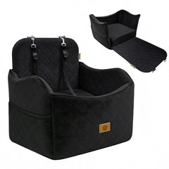 Ishineon dog seat memory foam provides cozy travel comfort for dogs on road trips.