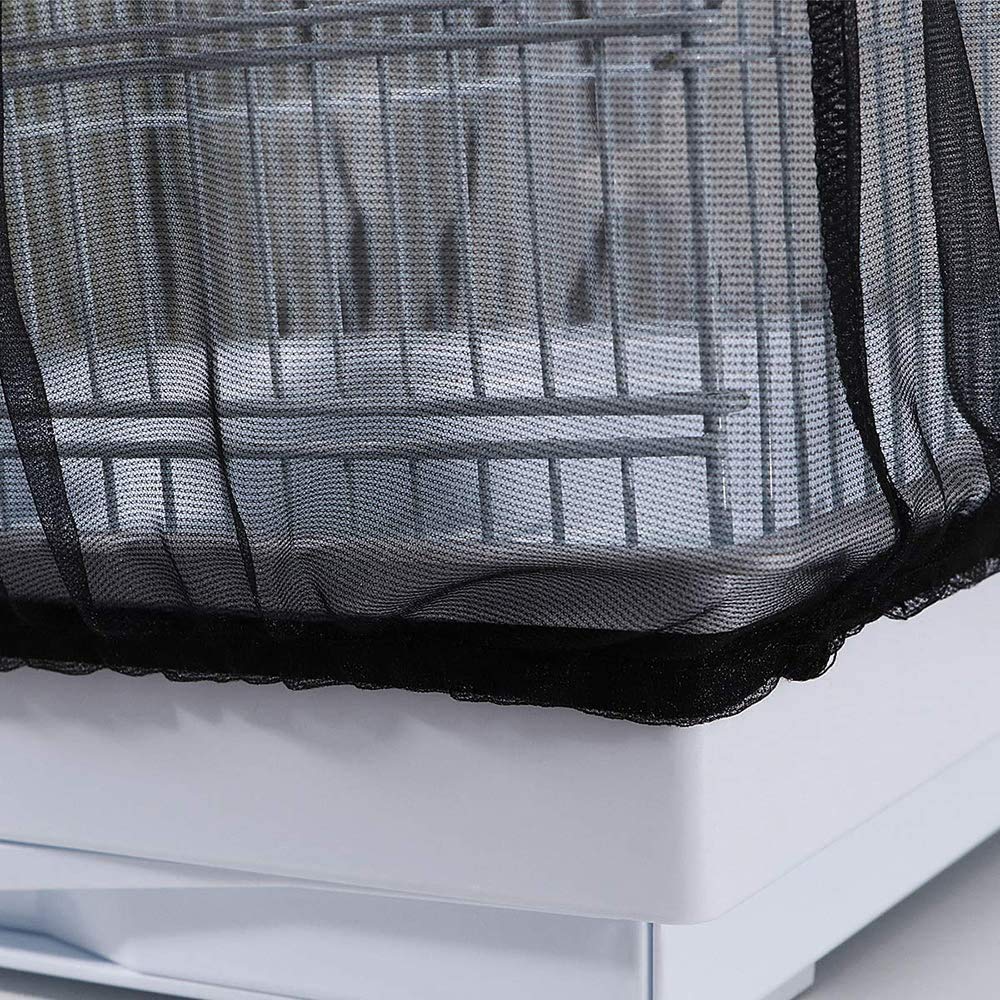 Machine-washable nylon mesh seed catcher ready for quick drying after cleaning.