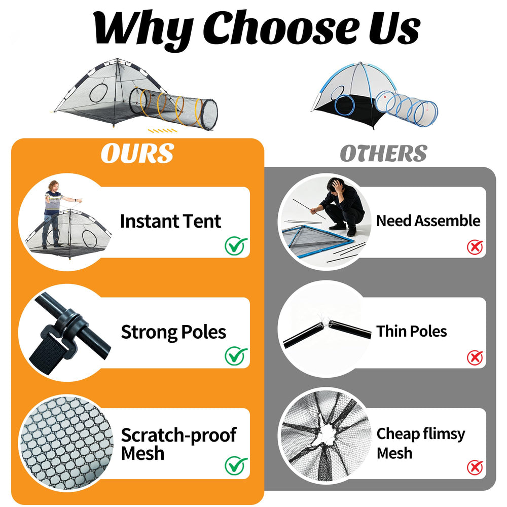 ITENT 3-in-1 pack includes tent, tunnel, and toy.