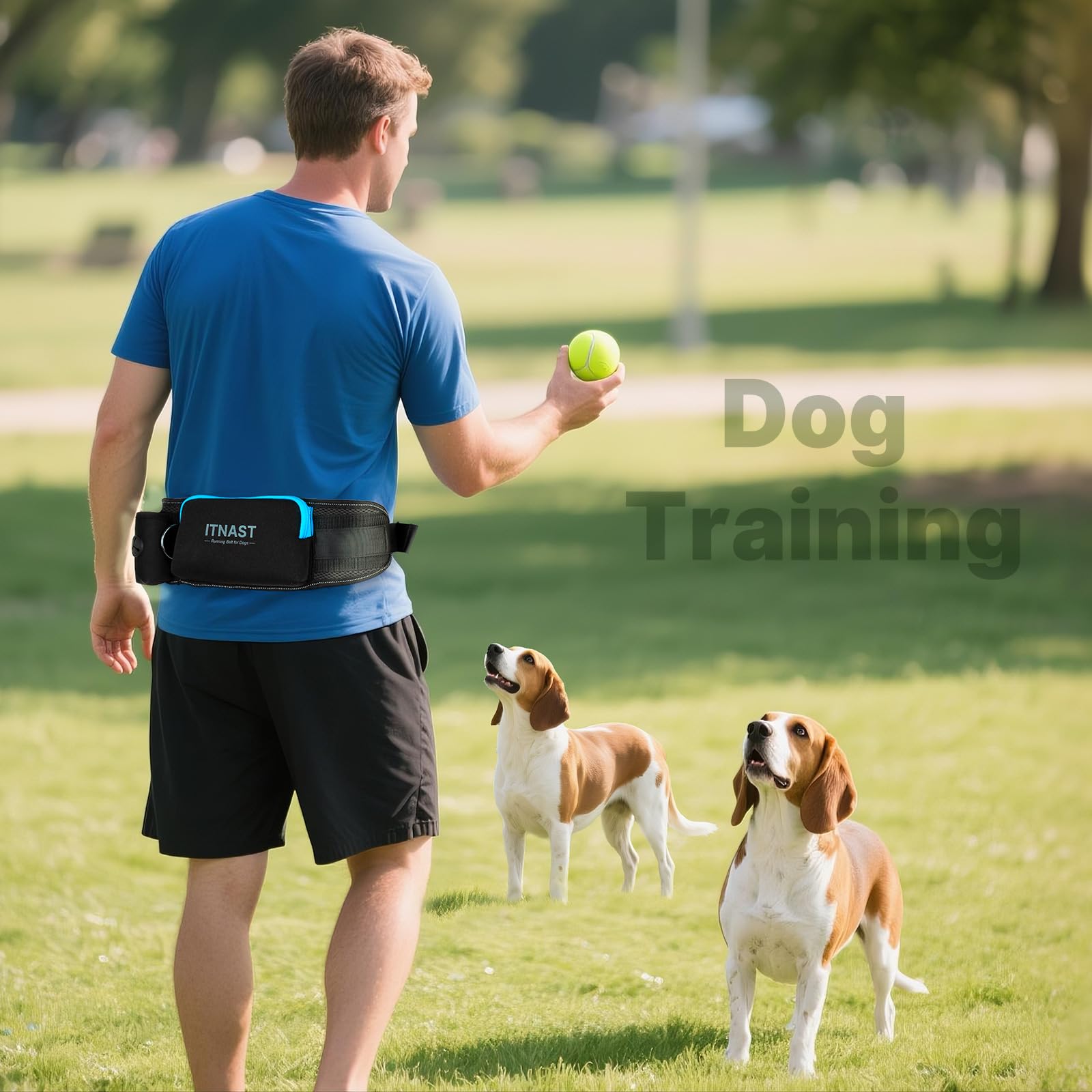 ITNAST neoprene-padded belt cushions the hips for long sessions