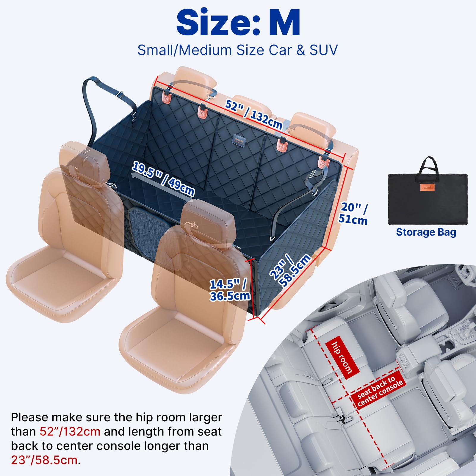 ITNAST 4x4 density Oxford fabric for rugged durability.