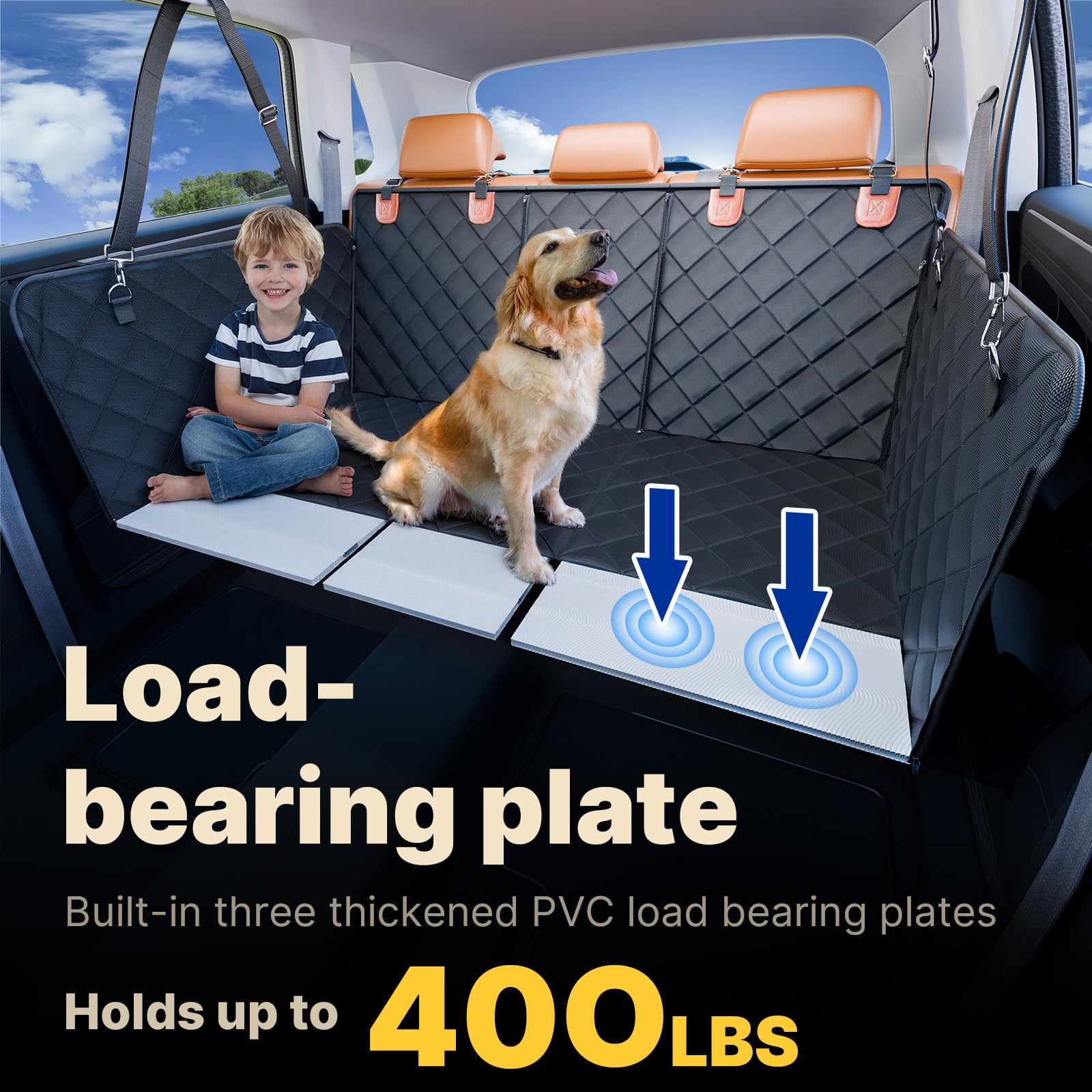 ITNAST waterproof non-slip material keeps dogs secure on trips.