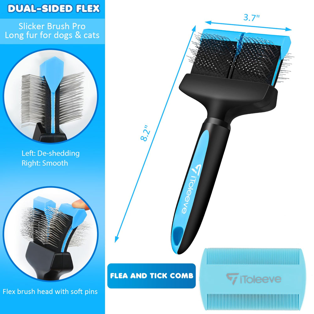 iToleeve professional-grade slicker for comfortable brushing.
