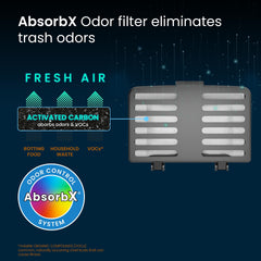 iTouchless AbsorbX in a drawer traps odors and keeps contents fresh.