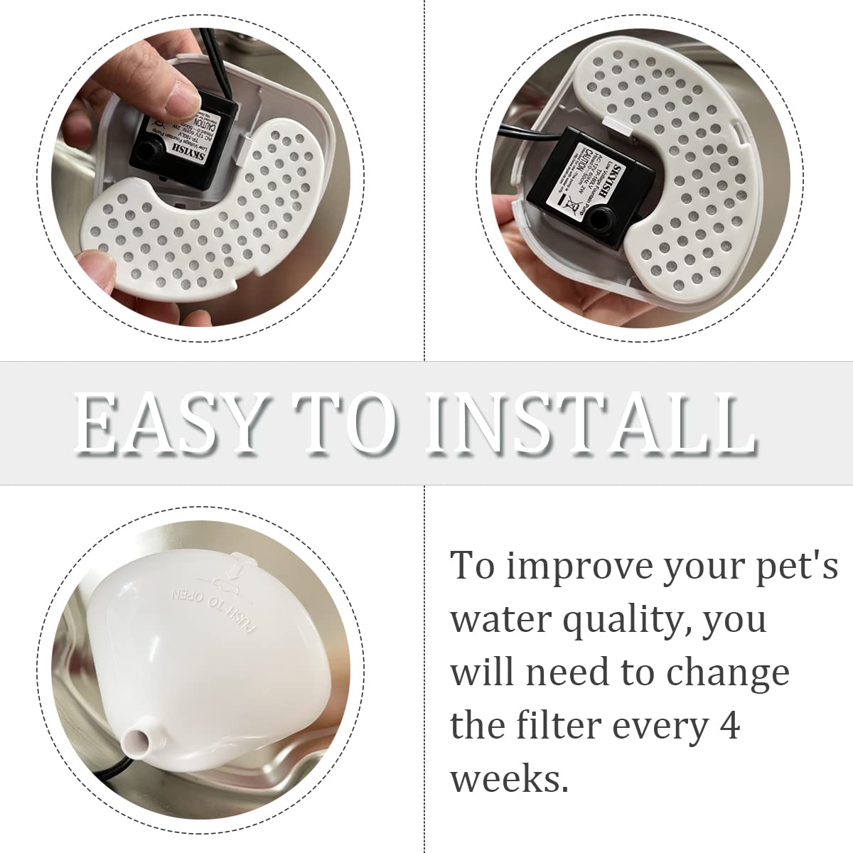 IT'S PURE EXPERT compatible with Pioneer Raindrop fountains ensures quick replacement