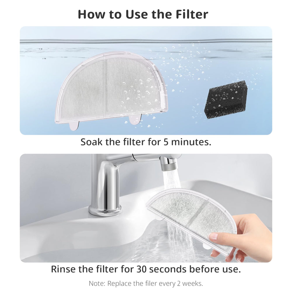 ITSCUTE easy-to-replace filter makes fountain maintenance quick.
