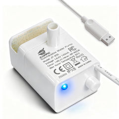 ITSCUTE JY-830 pump water-flow view for steady fountain hydration.