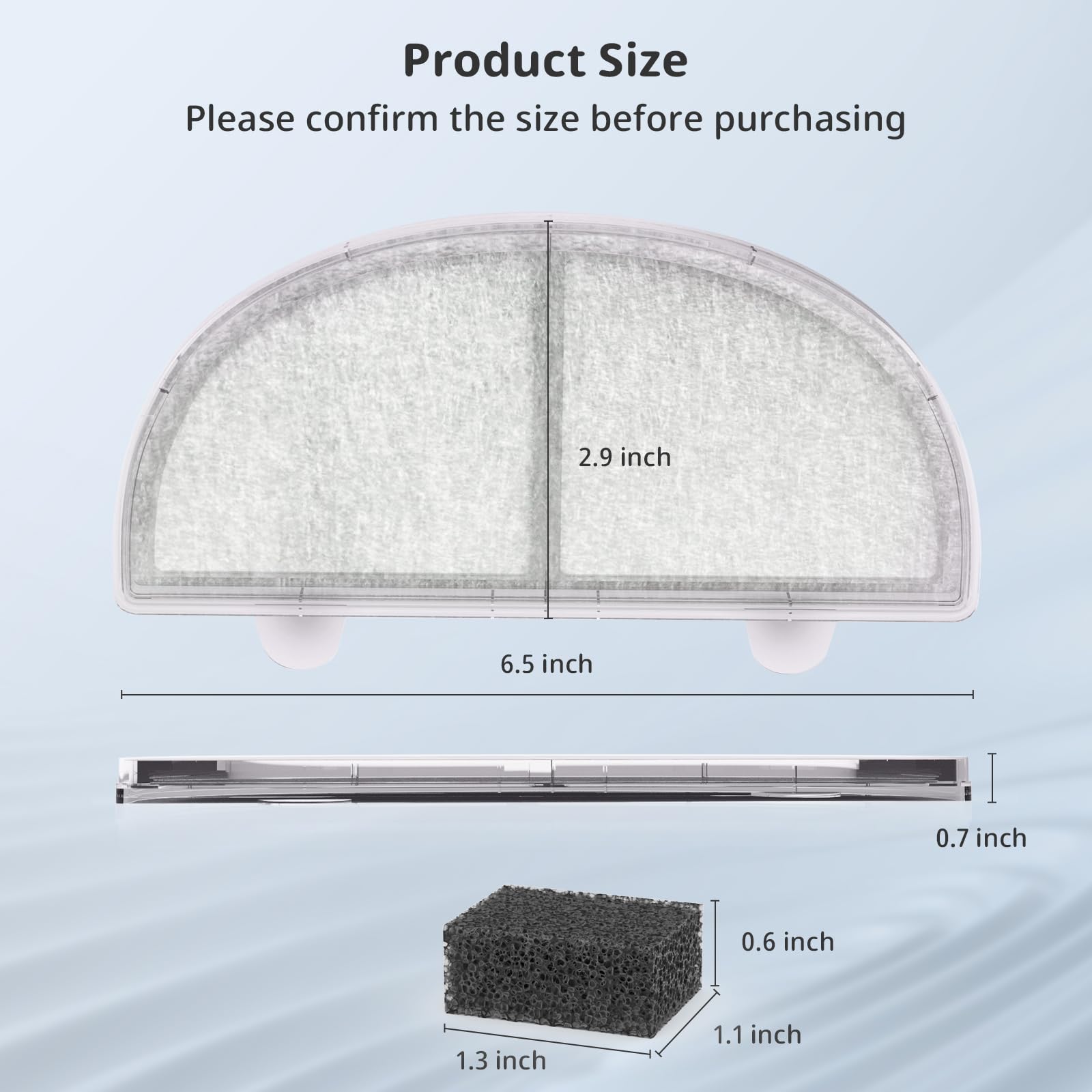ITSCUTE WF20/CF20 compatible filter sponges packaged for quick replacement.