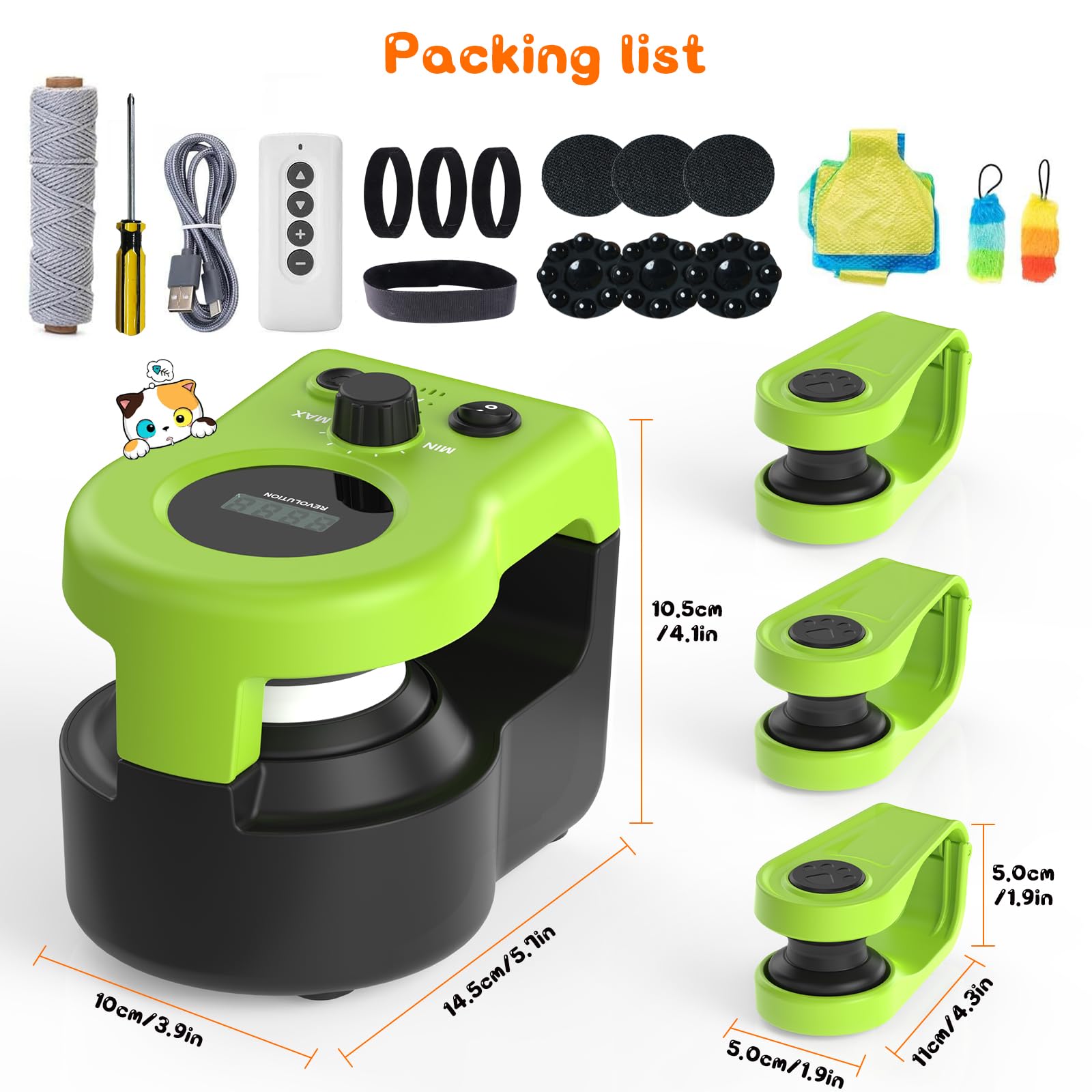ITSHINY compact, easy-assembly design in green for small spaces