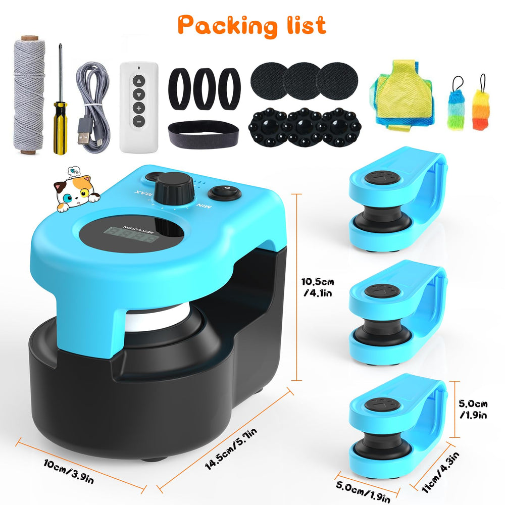 ITSHINY interactive cat treadmill blue durable design for long-lasting use