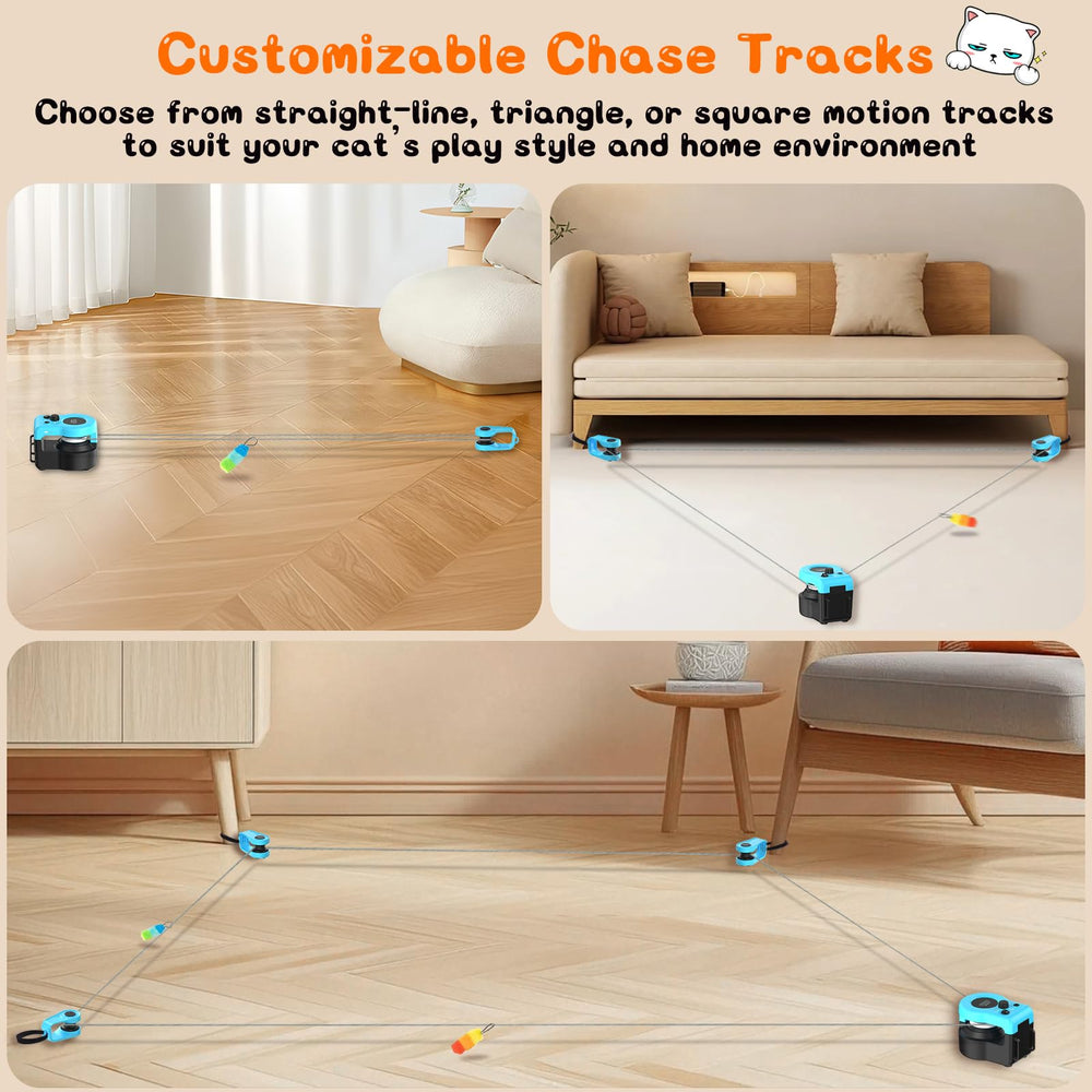 ITSHINY interactive cat treadmill blue remote control for quick play sessions