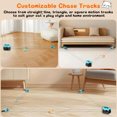 ITSHINY interactive cat treadmill blue remote control for quick play sessions