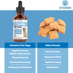 iVitamins Vitamin D for Dogs immune-support drops promoting daily balance