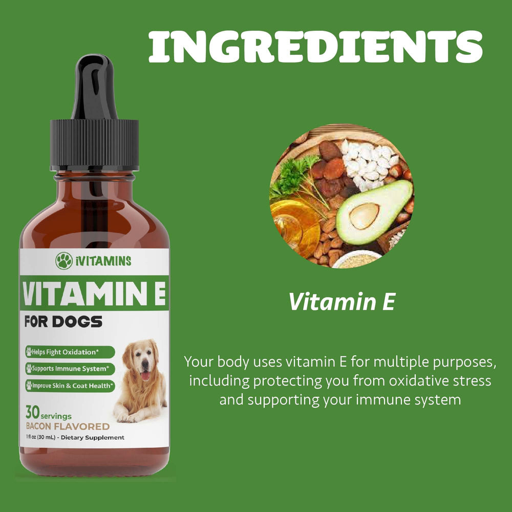 iVitamins Vitamin E for Dogs suitable for all breeds and ages