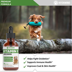 iVitamins Vitamin E for Dogs bacon-flavor drops for easy administration