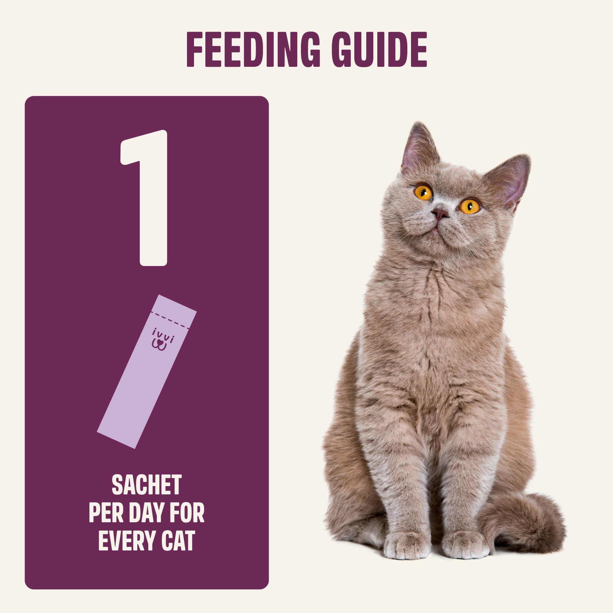 ivvi Relax for Cats no artificial additives close-up emphasizes natural ingredients.