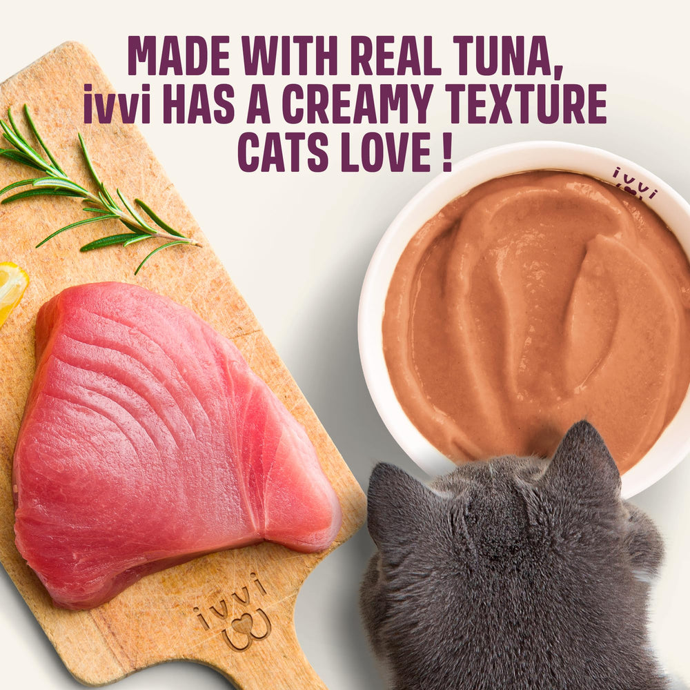 ivvi Relax for Cats non-grain formula close-up highlights grain-free option.