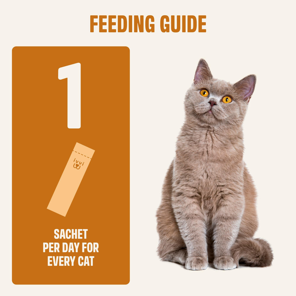 ivvi Skin & Coat for Cats creamy texture ideal as treat or topper.