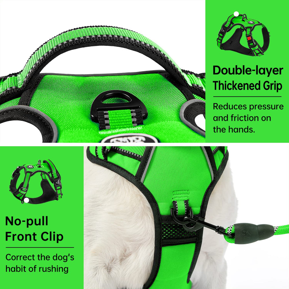 IVY&LANE No Pull Harness soft handle provides control during walks